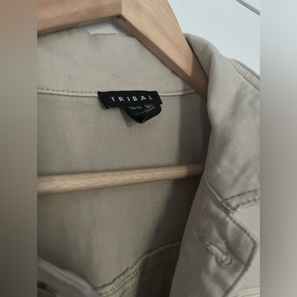 ❤️‍🔥 TRIBAL Stretch Denim Jean Jacket - Picture 4 of 6